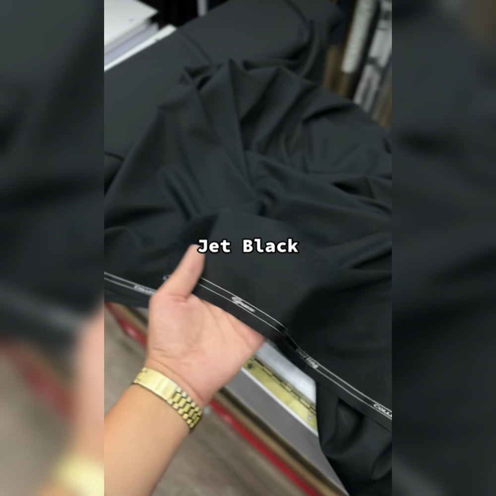 J.Junaid Jamshaed Summer wash and Wear premium Volume Jet Black