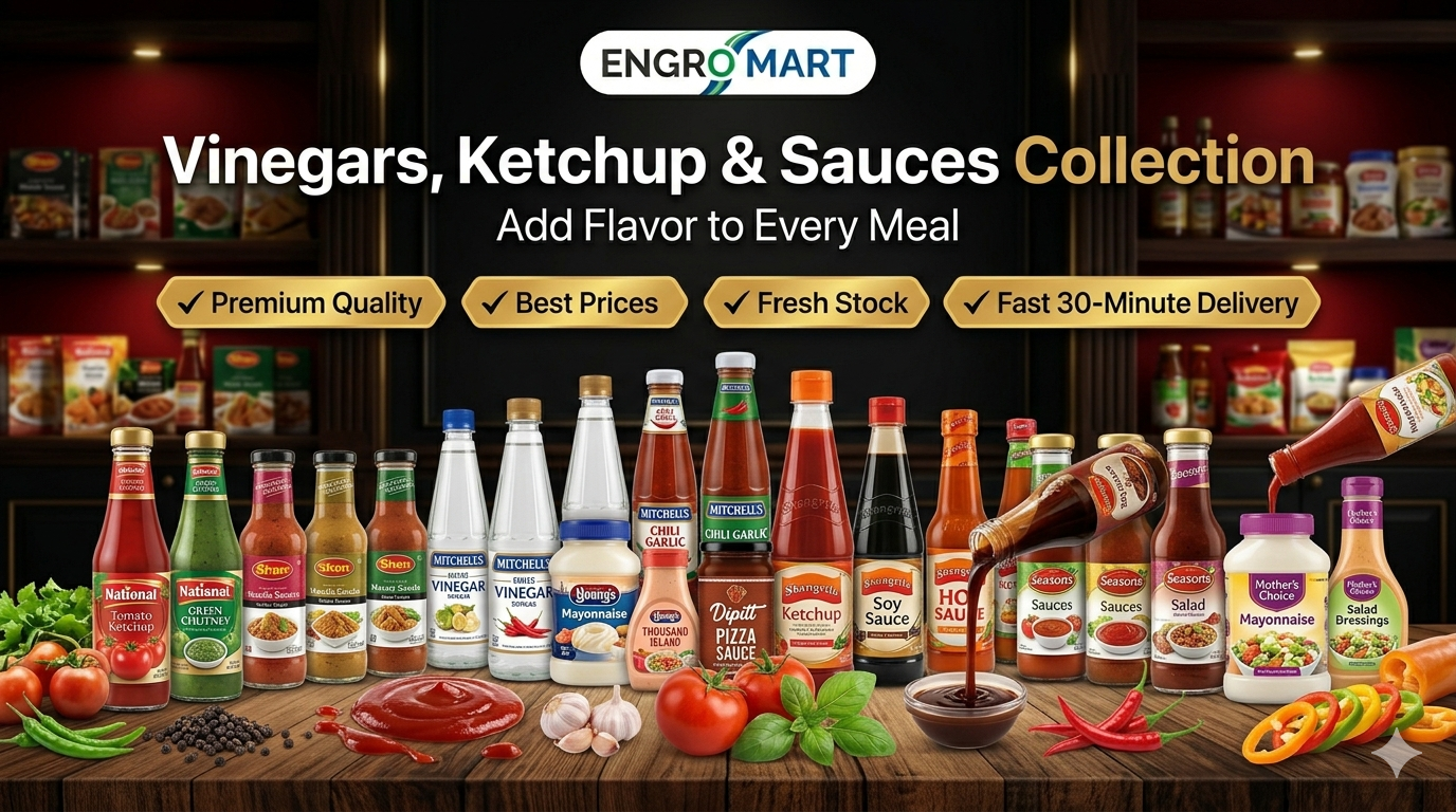 Vinegars ketchup & Sauces