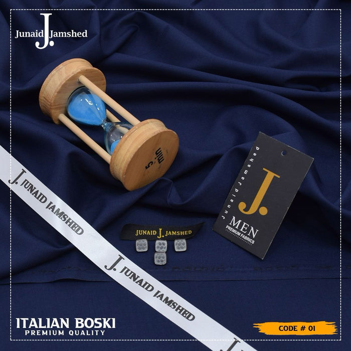 J.Junaid Jamshaed Summer wash and Wear premium volume Navy blue