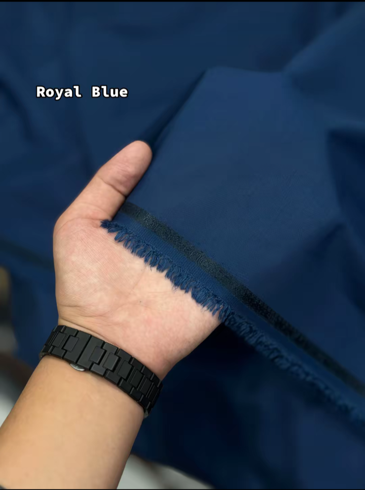 J.Junaid Jamshaed Summer wash and Wear premium volume Royal blue
